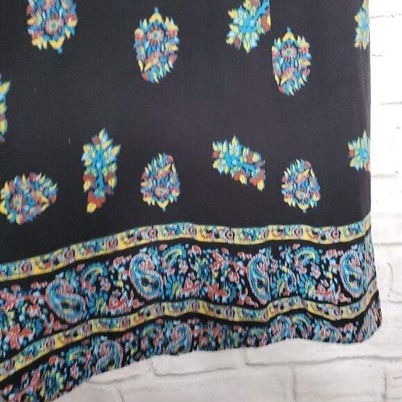 Band of gypsies floral spaghetti strap maxi dress xs black - Picture 11 of 14